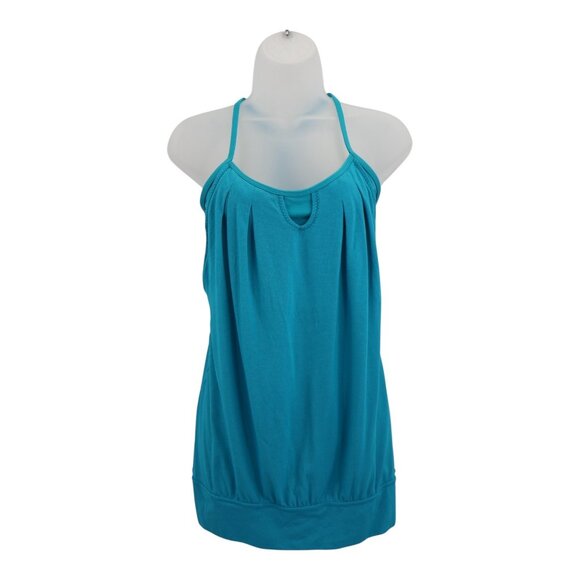 Lululemon No Limits Built In Bra Tank Top Women's Size 6 Blue Athletic - Picture 1 of 7